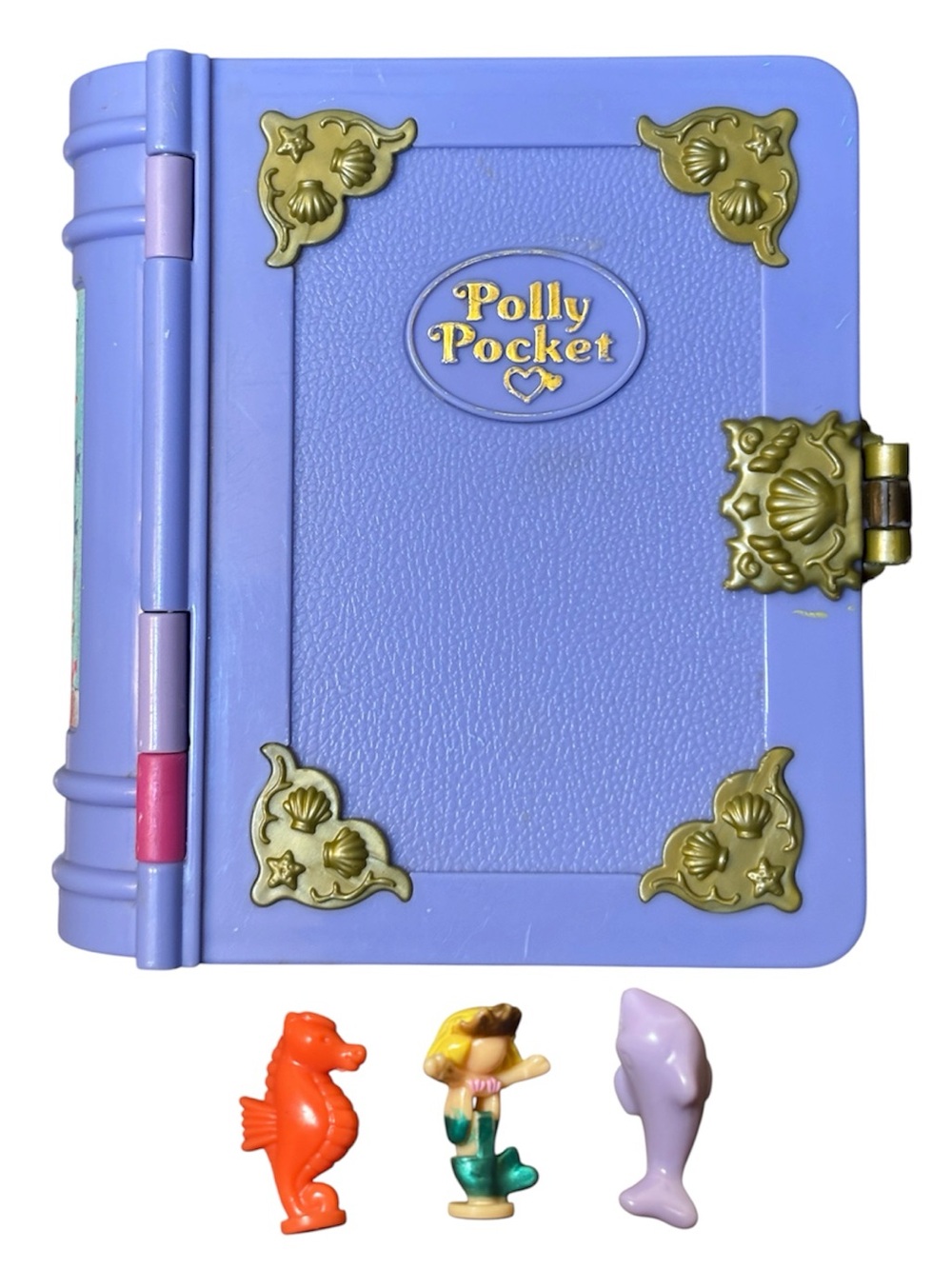 Polly Pocket 1995 Sparkling Mermaid Adventure Book with 1 Figure